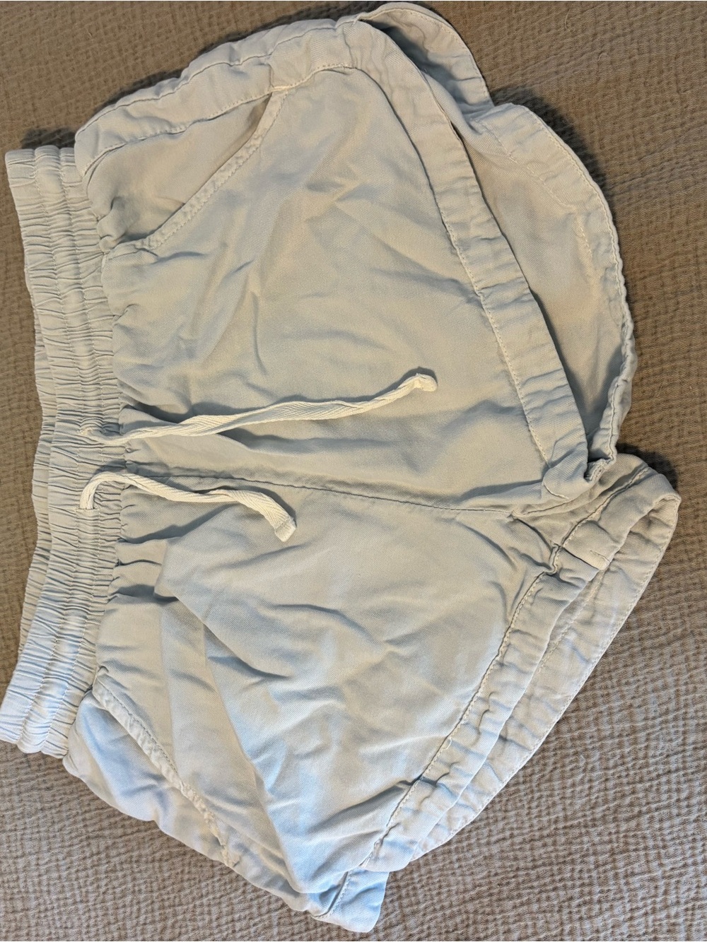 Billabong Light Blue Women's Athletic Drawstring Shorts